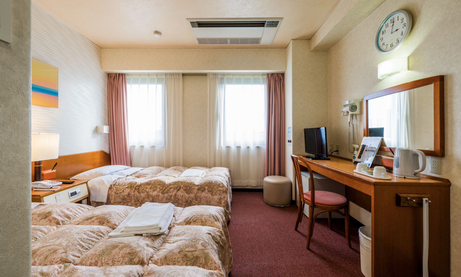 ツインルーム入口から